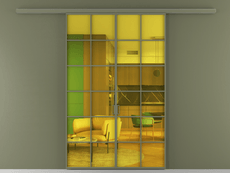 Перегородка Formato вдоль стены 2 створки