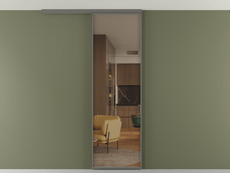 Перегородка Формато вдоль стены на потолок 1 створка