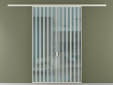 Перегородка Формато вдоль стены 2 створки