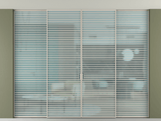 Перегородка Формато внутри проёма скрытое крепление в потолок 4 створки