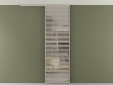 Перегородка Формато вдоль стены на потолок 1 створка