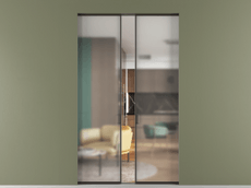 Перегородка Формато скрытый пенал 2 створки