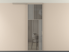 Перегородка Мозаик вдоль стены на потолок 1 створка