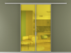 Перегородка Формато вдоль стены 2 створки