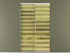 Перегородка Формато внутри проёма 2 створки