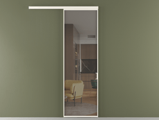 Перегородка Формато вдоль стены 1 створка