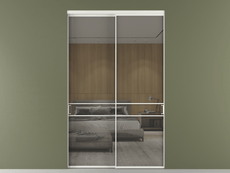 Перегородка Формато внутри проёма 2 створки