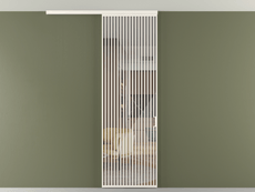 Перегородка Формато вдоль стены на потолок 1 створка