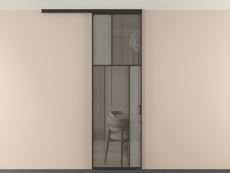 Перегородка Мозаик вдоль стены на потолок 1 створка