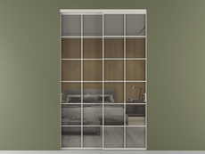 Перегородка Формато внутри проёма 2 створки