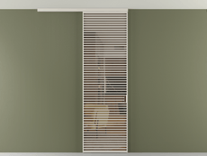 Перегородка Формато вдоль стены на потолок 1 створка