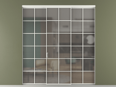 Перегородка Формато внутри проёма 3 створки