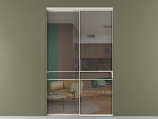 Перегородка Формато внутри проёма 2 створки