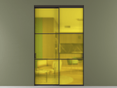 Перегородка Formato внутри проёма 2 створки