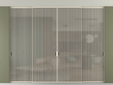 Перегородка Формато внутри проёма скрытое крепление в потолок 4 створки