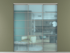 Перегородка Формато внутри проёма 3 створки