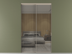 Перегородка Формато внутри проёма 2 створки