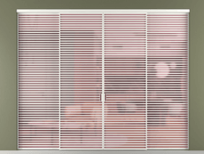 Перегородка Formato внутри проёма 4 створки