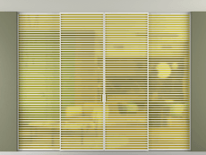 Перегородка Формато внутри проёма скрытое крепление в потолок 4 створки