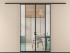 Перегородка Мозаик вдоль стены 2 створки