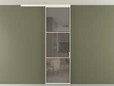 Перегородка Формато вдоль стены на потолок 1 створка