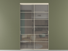 Перегородка Формато внутри проёма 2 створки