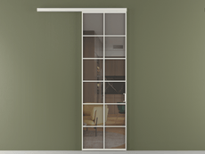 Перегородка Формато вдоль стены 1 створка