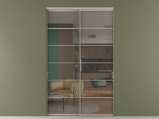 Перегородка Формато внутри проёма 2 створки