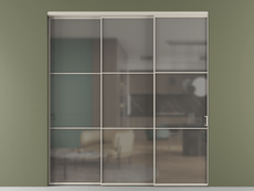 Перегородка Формато внутри проёма 3 створки с синхронным механизмом