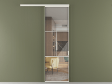 Перегородка Формато вдоль стены 1 створка