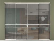 Перегородка Формато внутри проёма 4 створки