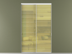 Перегородка Формато внутри проёма 2 створки