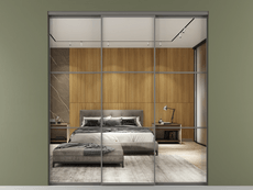 Перегородка Формато внутри проёма 3 створки