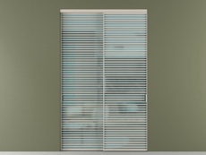 Перегородка Формато внутри проёма 2 створки