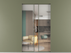 Перегородка Формато скрытый пенал 2 створки