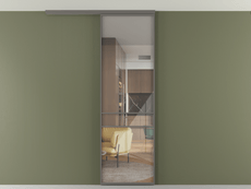 Перегородка Формато вдоль стены на потолок 1 створка