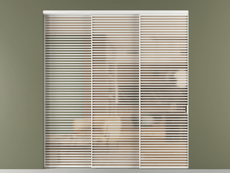 Перегородка Формато внутри проёма 3 створки с синхронным механизмом