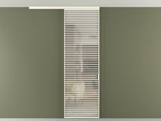 Перегородка Формато вдоль стены на потолок 1 створка