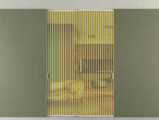 Перегородка Формато внутри проёма скрытое крепление в потолок 2 створки