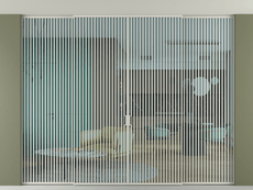 Перегородка Формато внутри проёма скрытое крепление в потолок 4 створки