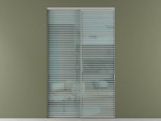 Перегородка Formato внутри проёма 2 створки