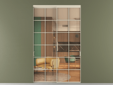 Перегородка Formato внутри проёма 2 створки