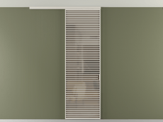 Перегородка Формато вдоль стены на потолок 1 створка