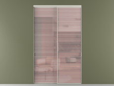 Перегородка Формато внутри проёма 2 створки