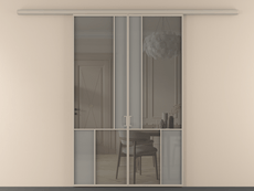 Перегородка Mosaic вдоль стены 2 створки