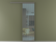 Перегородка Formato вдоль стены 1 створка