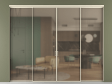 Перегородка Формато внутри проёма 4 створки