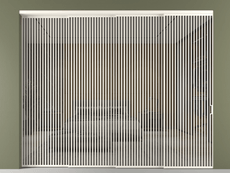 Перегородка Формато внутри проёма 4 створки с синхронным механизмом