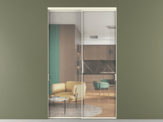 Перегородка Формато внутри проёма 2 створки