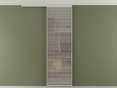 Перегородка Формато вдоль стены на потолок 1 створка